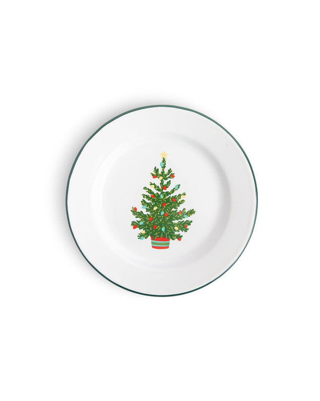 Helmsie x CCH Salad Plates, Set of 4, Christmas Tree
