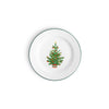 Helmsie x CCH Christmas Tree Flat Salad Plates, Set of 4, Green Rim