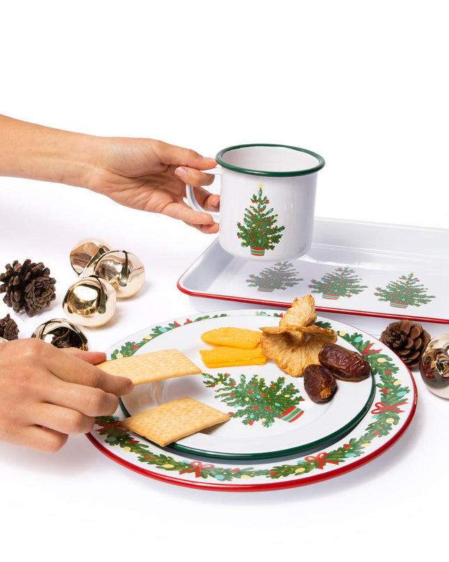 Helmsie x CCH Salad Plates, Set of 4, Christmas Tree
