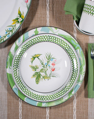 HB89 - Herbs Large Salad Bowl - Golden Rabbit Enamelware