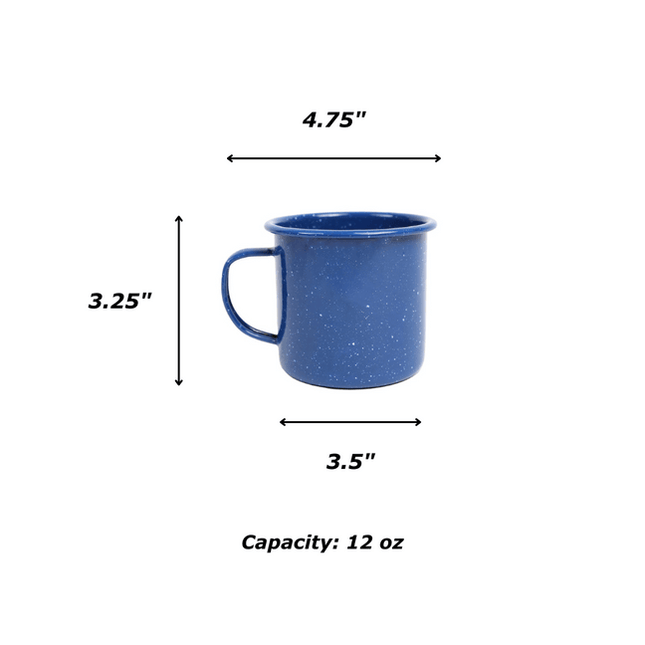 Stinson Speckle 12 oz Mugs, Set of 4