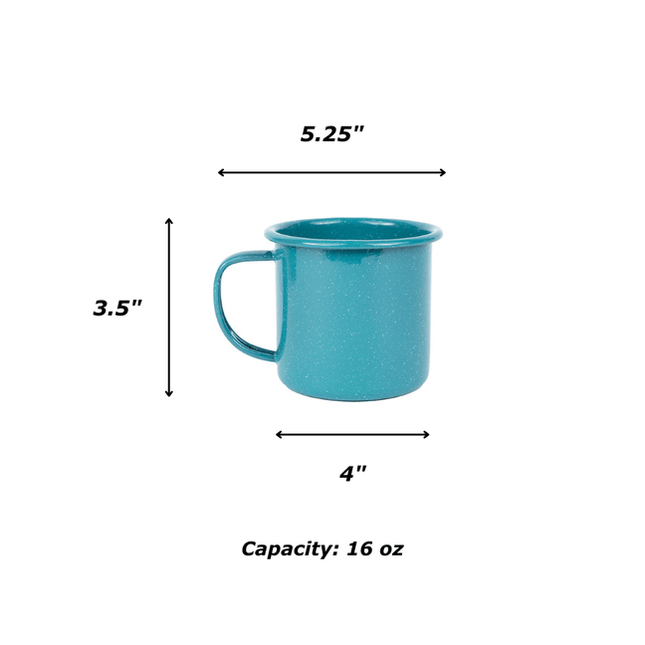 Stinson Speckle 16 oz Mugs, Set of 4