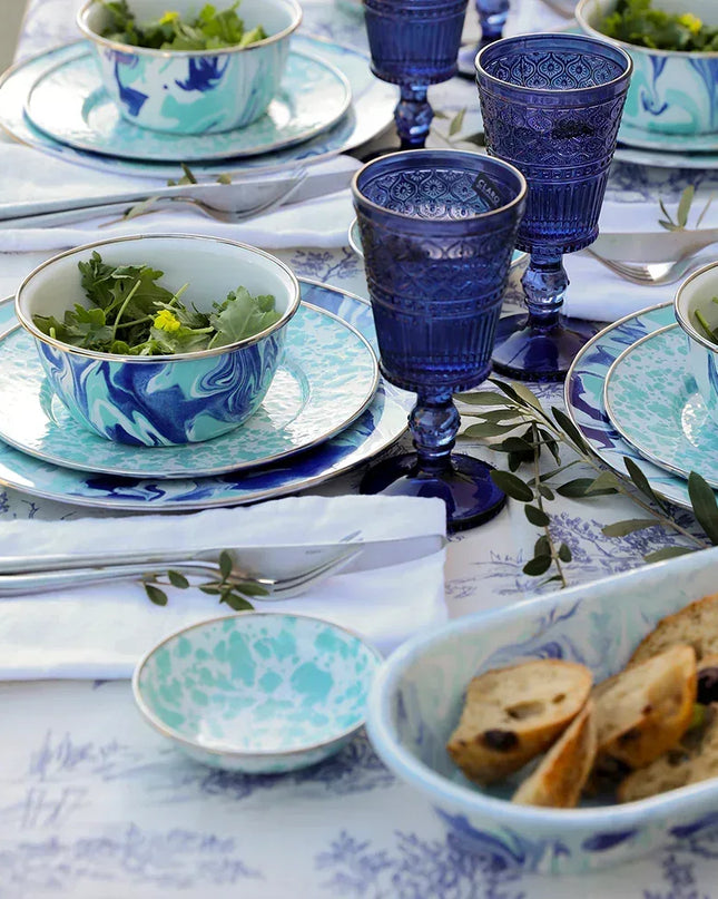 LG54 - Lagoon Mixing Bowls - Golden Rabbit Enamelware