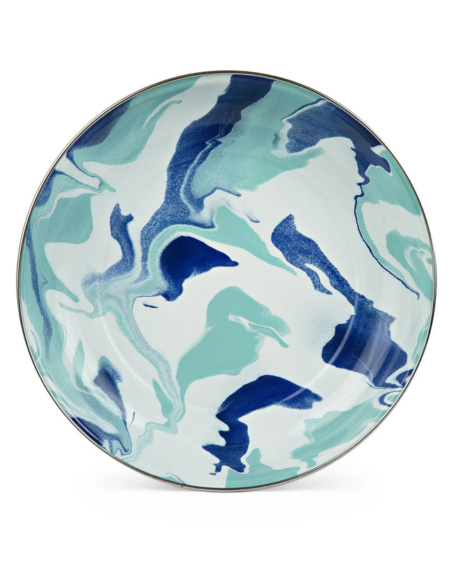 LG04S4 - Lagoon Pasta Plates - Set of 4 - Golden Rabbit Enamelware