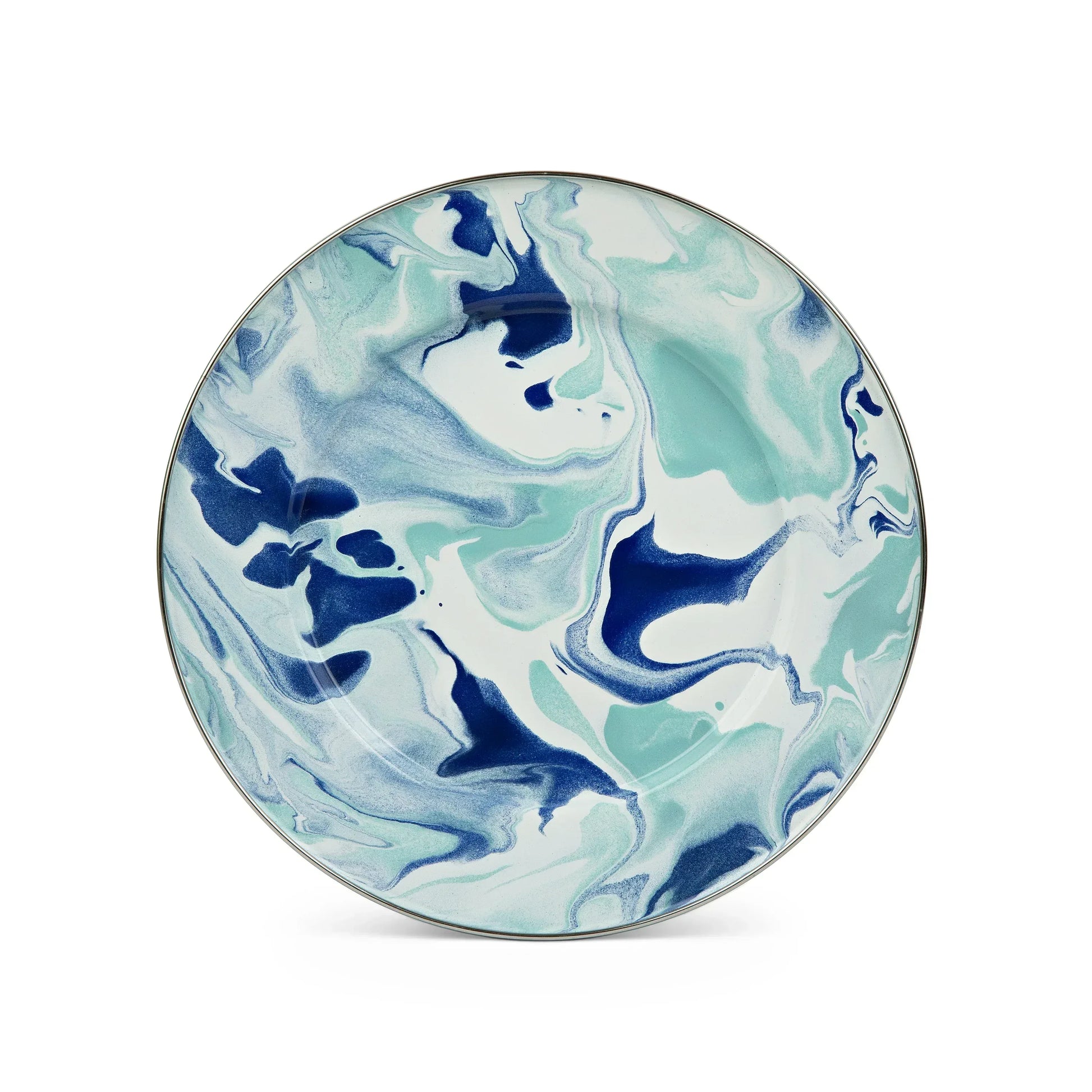 LG07S4 - Lagoon Dinner Plates - Set of 4 - Golden Rabbit Enamelware