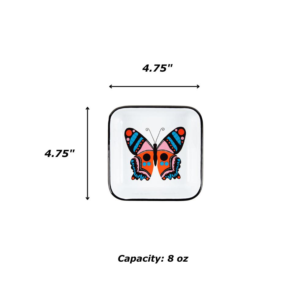Lisa Congdon x CCH Small Square Tray, Butterfly
