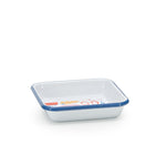 Lisa Congdon x CCH Scissors Small Square Tray, Blue Rim