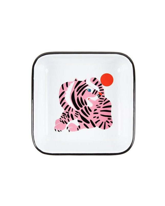 Lisa Congdon x CCH Small Square Tray, Pink Tiger