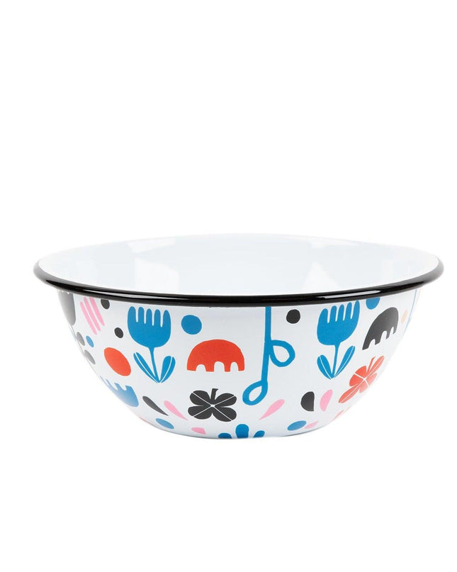 Lisa Congdon x CCH Small Serving Bowl, Black Tulip