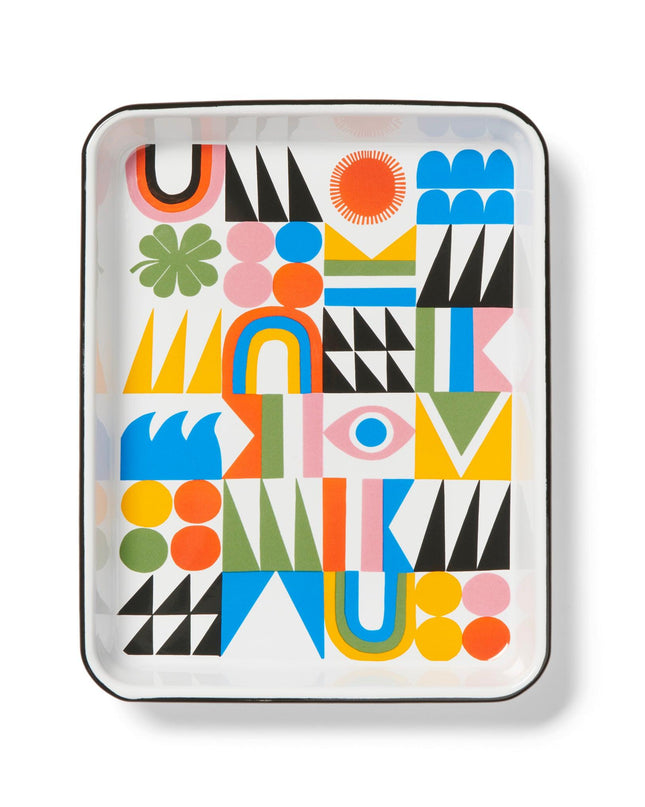 Lisa Congdon x CCH Small Rectangle Tray, Bright Side