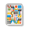 Lisa Congdon x CCH Bright Side Small Rectangle Tray, Black Rim