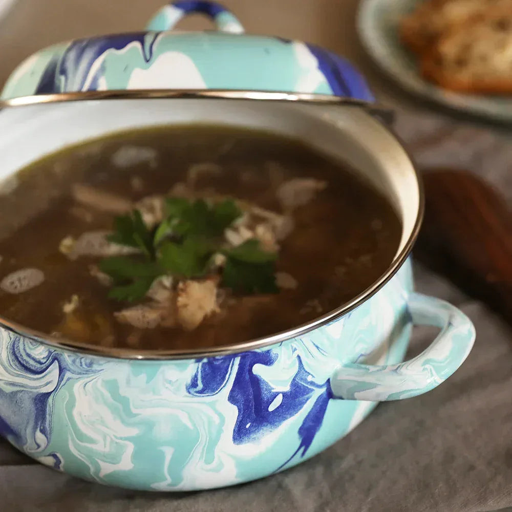 LG31 - Lagoon Dutch Oven - Golden Rabbit Enamelware