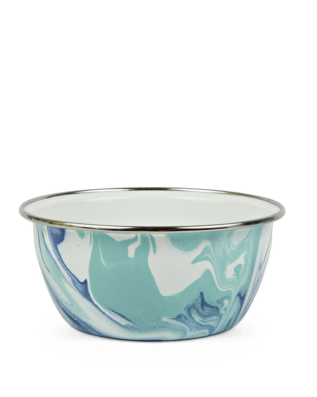 LG61S4 - Lagoon Salad Bowls - Set of 4 - Golden Rabbit Enamelware