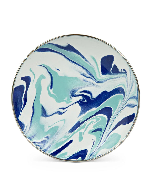 LG62S4 - Lagoon Appetizer Plates- Set of 4 - Golden Rabbit Enamelware