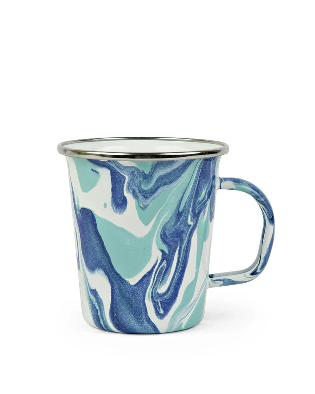 LG66S4 - Lagoon 16 oz Latte Mugs - Set of 4 - Golden Rabbit Enamelware