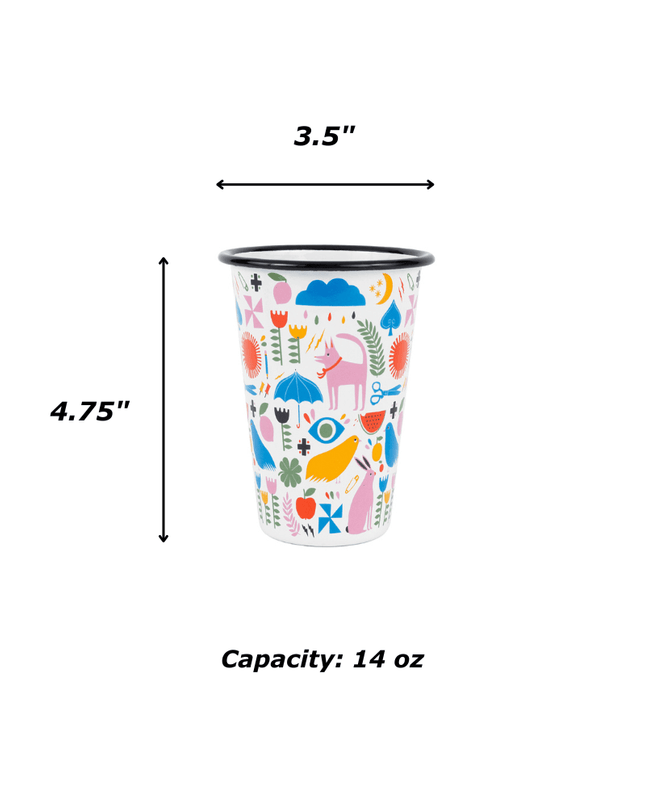Lisa Congdon x CCH 14 oz Tumbler, Pink Dog