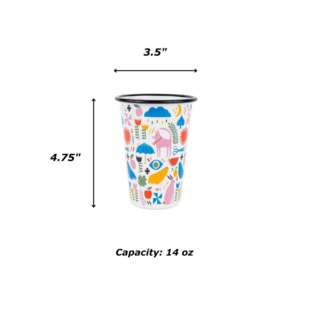 Lisa Congdon x CCH 14 oz Tumbler, Pink Dog