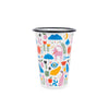 Lisa Congdon x CCH Pink Dog 14 oz Tumbler, Black Rim