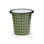 Max Humphrey x CCH Plaid 10 oz Short Tumblers, Blue, Set of 4