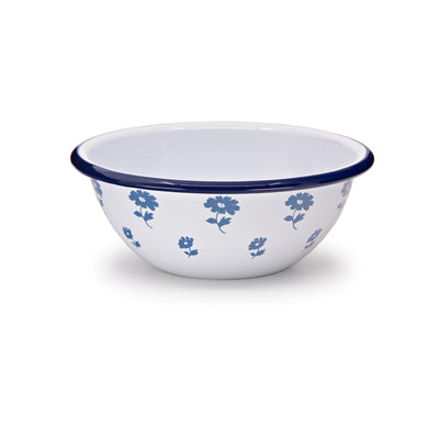 Max Humphrey x CCH Flower 20 oz Cereal Bowls, Blue, Set of 4