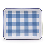 Max Humphrey x CCH Gingham Small Rectangle Tray, Blue