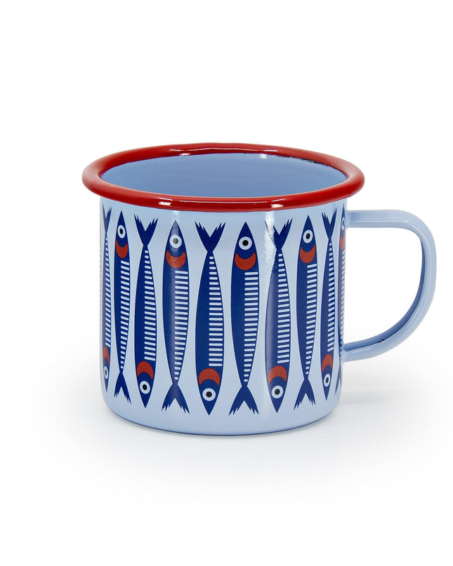 Mur by Ayca x CCH Anchovies 16 oz Large Mug, Red Rim