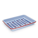 Mur by Ayca x CCH Anchovies Small Rectangle Tray, Red Rim