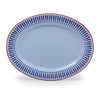 Mur by Ayca x CCH Anchovies Small 14 inch Oval Tray, Red Rim