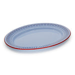 Mur by Ayca x CCH Anchovies Small 14 inch Oval Tray, Red Rim
