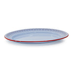 Mur by Ayca x CCH Anchovies Small 14 inch Oval Tray, Red Rim