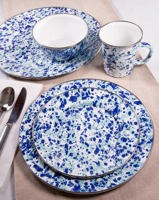 OC30 - Ocean Swirl Nesting Bowls - Golden Rabbit Enamelware