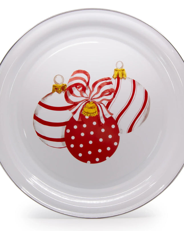 OM01 - Ornament Large Tray - Golden Rabbit Enamelware