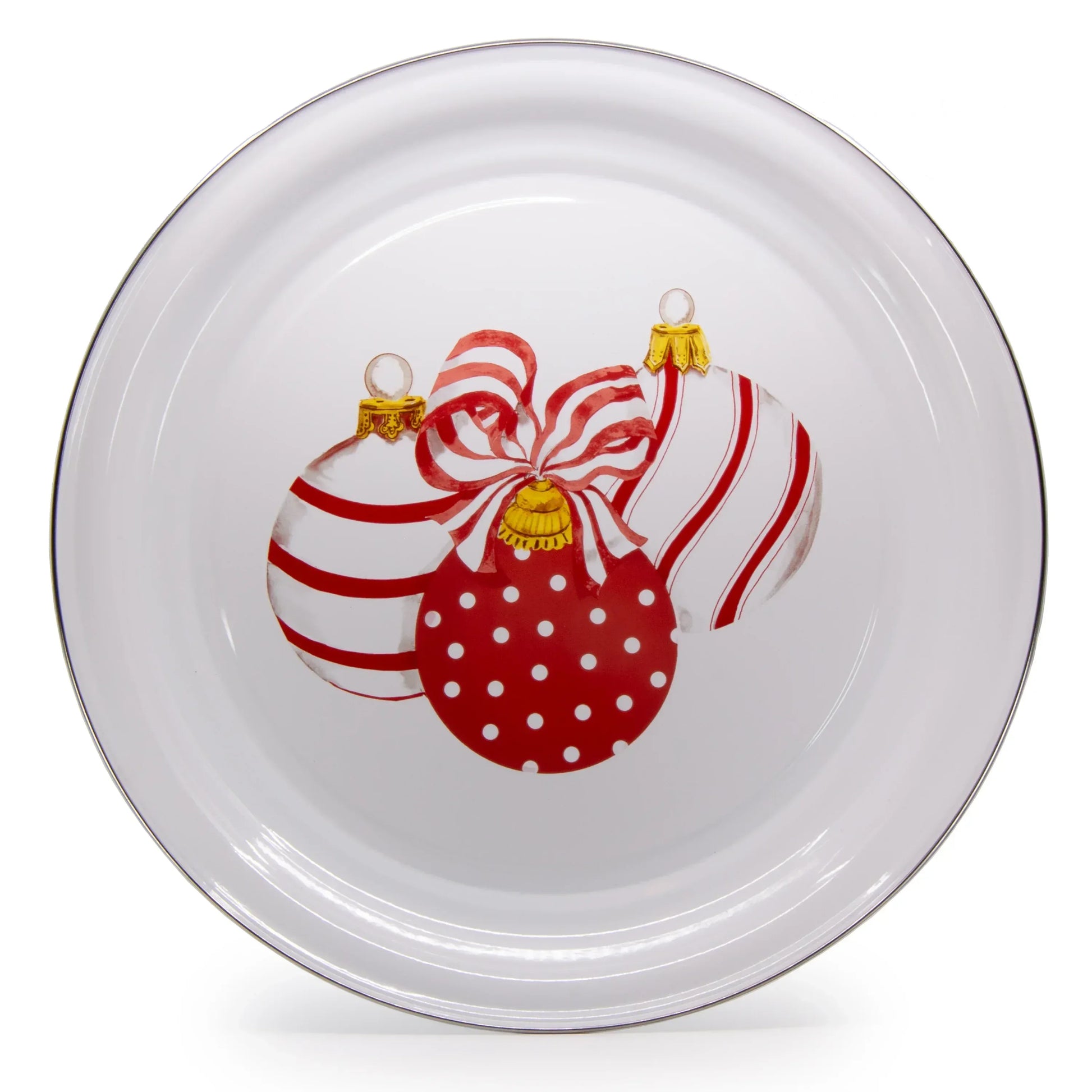 OM01 - Ornament Large Tray - Golden Rabbit Enamelware