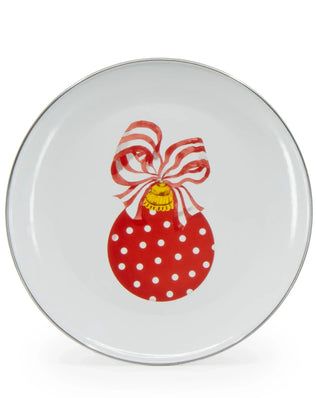 OM36S2 - Ornament Chargers - Set of 2 - Golden Rabbit Enamelware