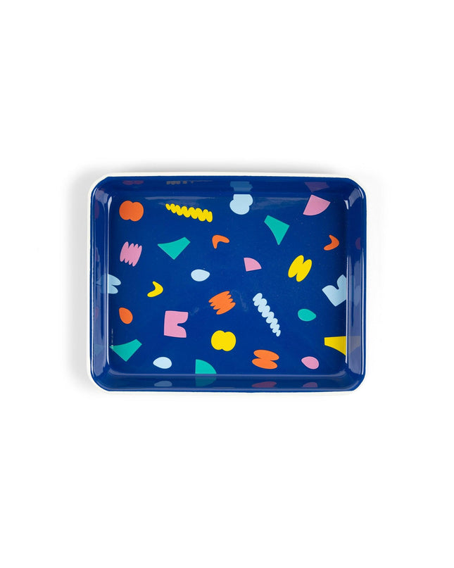 Poketo x CCH Elements Small Rectangular Tray, Beige Rim