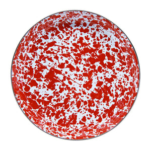 RD04S4 - Red Swirl Pasta Plates - Set of 4  3