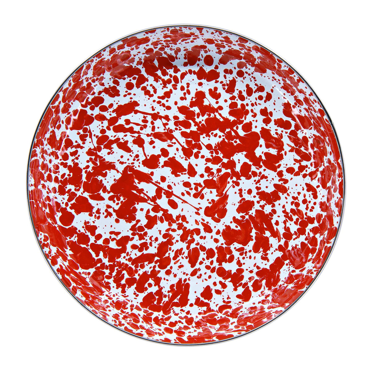 RD04S4 - Red Swirl Pasta Plates - Set of 4  3