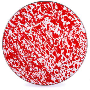 RD26S2 - Red Swirl Chargers - Set of 2  3