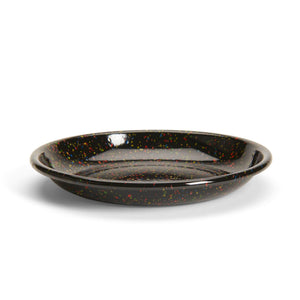 ecomposer-color-black rainbow, RF321BLA-4 - Rainbow Falls Coupe Dinner Plates, Set of 4, Black Rainbow