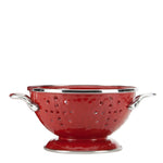 Solid Red Set of 3 Colanders