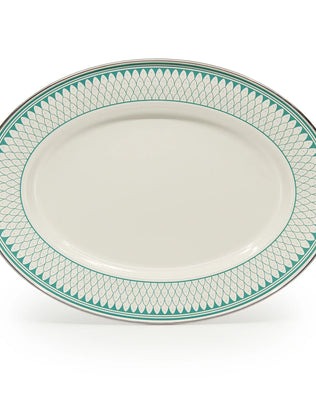 {{ variant.sku }} - Aegean Sevilla Oval Platter - Golden Rabbit Enamelware