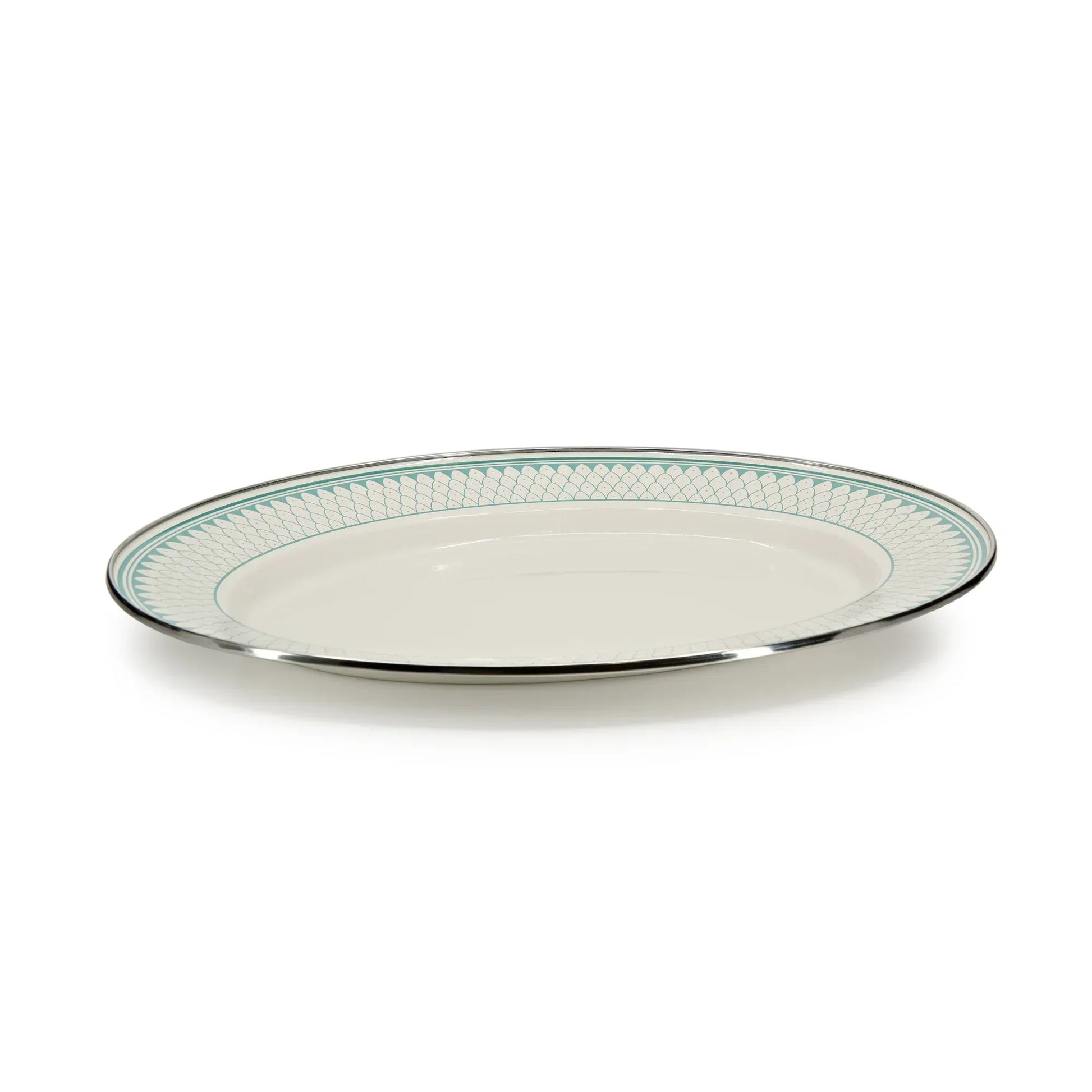 {{ variant.sku }} - Aegean Sevilla Oval Platter - Golden Rabbit Enamelware