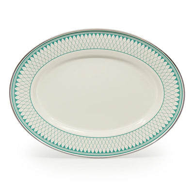 {{ variant.sku }} - Aegean Sevilla Oval Platter - Golden Rabbit Enamelware