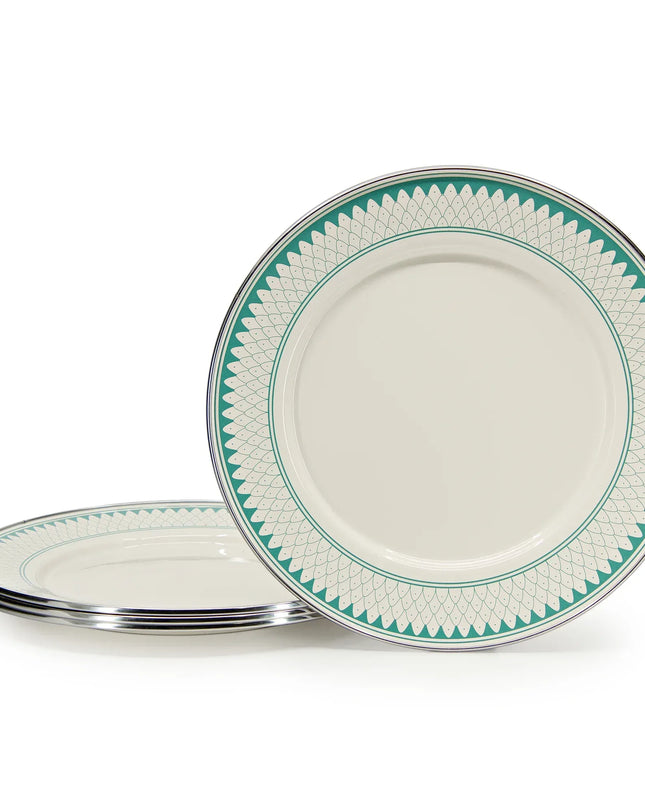 {{ variant.sku }} - Aegean Sevilla Dinner Plates - Set of 4 - Golden Rabbit Enamelware