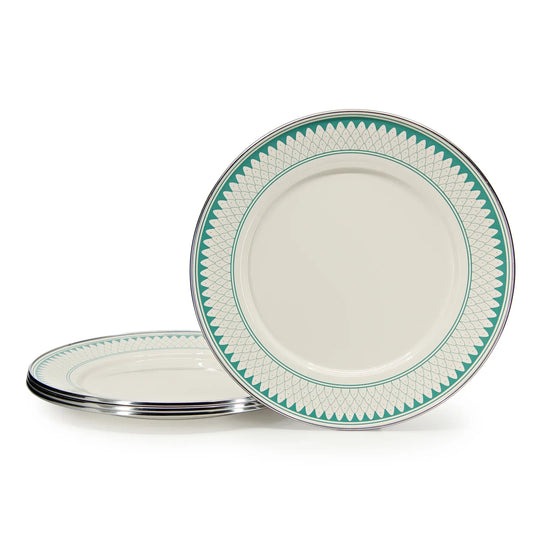 {{ variant.sku }} - Aegean Sevilla Dinner Plates - Set of 4 - Golden Rabbit Enamelware