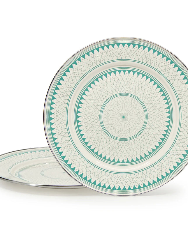 {{ variant.sku }} - Aegean Sevilla Chargers - Set of 2 - Golden Rabbit Enamelware