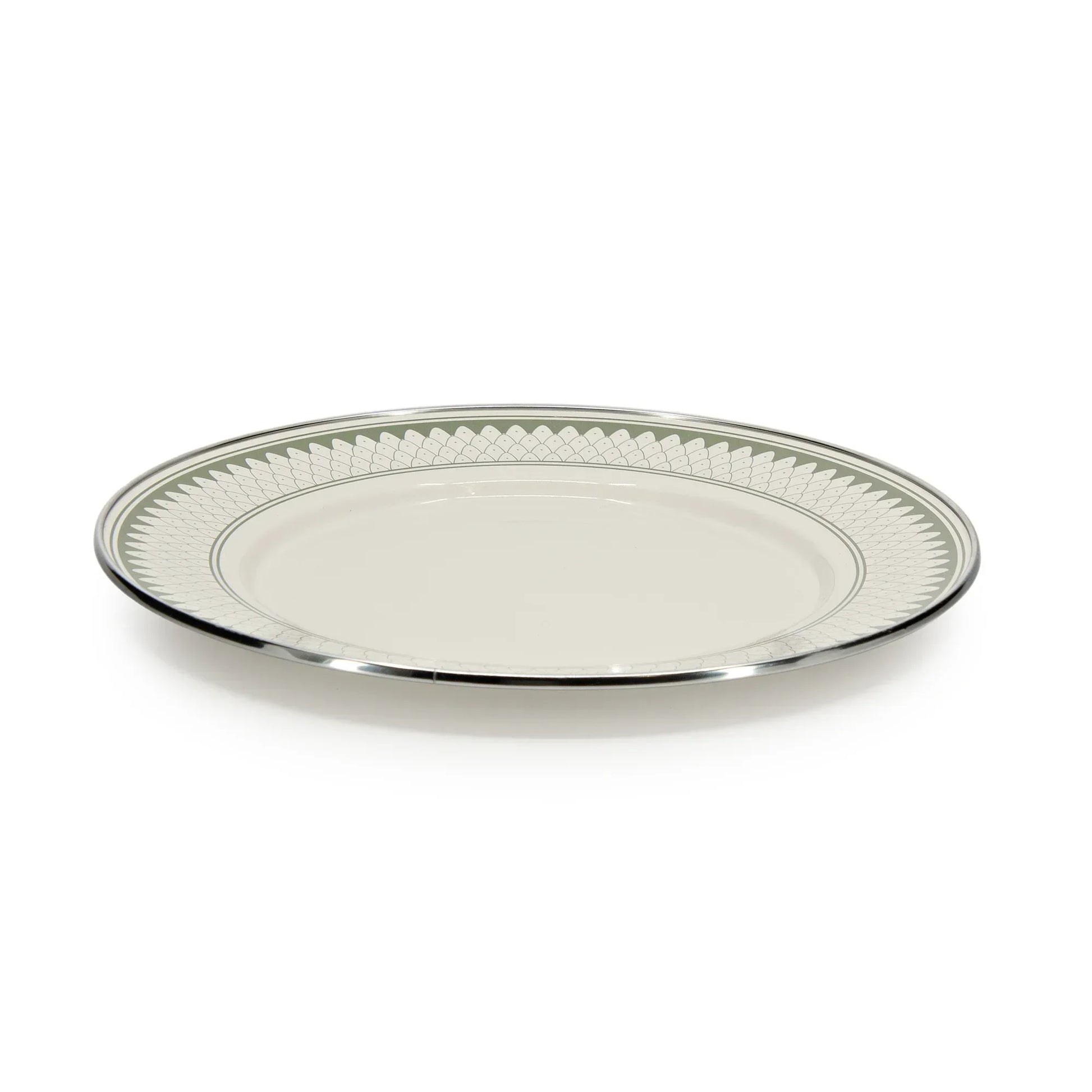 {{ variant.sku }} - Olive Sevilla Dinner Plates - Set of 4 - Golden Rabbit Enamelware