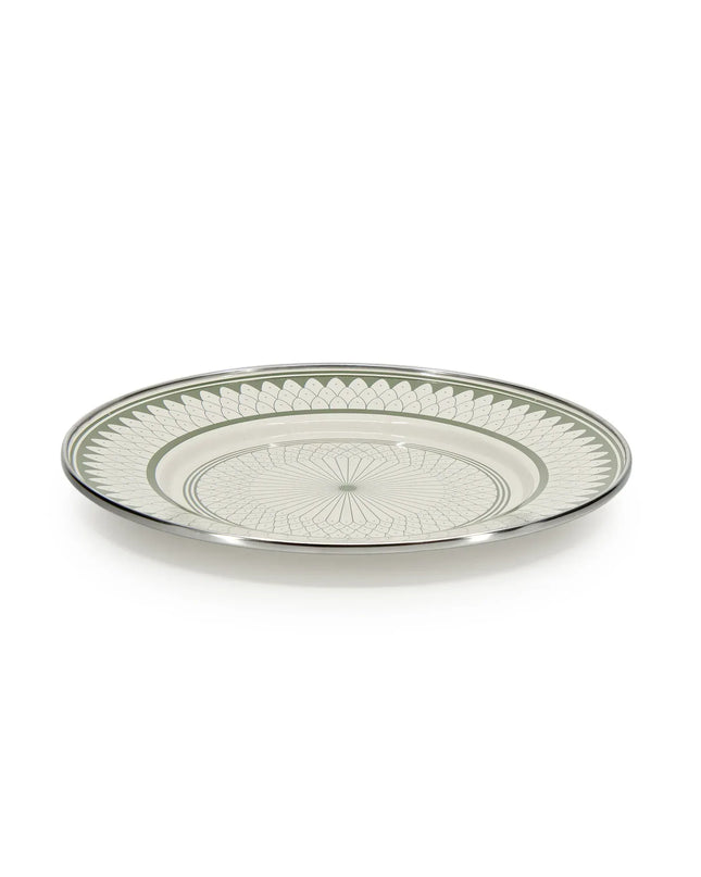 {{ variant.sku }} - Olive Sevilla Sandwich Plates - Set of 4 - Golden Rabbit Enamelware
