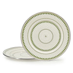{{ variant.sku }} - Olive Sevilla Chargers - Set of 2 - Golden Rabbit Enamelware