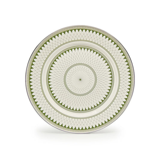 {{ variant.sku }} - Olive Sevilla Chargers - Set of 2 - Golden Rabbit Enamelware